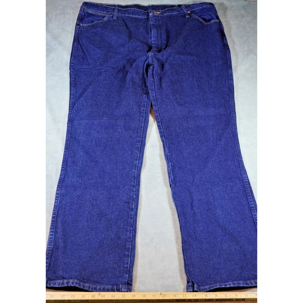 Wrangler 947 STR Indigo Denim Jeans in a Men's 42x34 Western Rodeo
